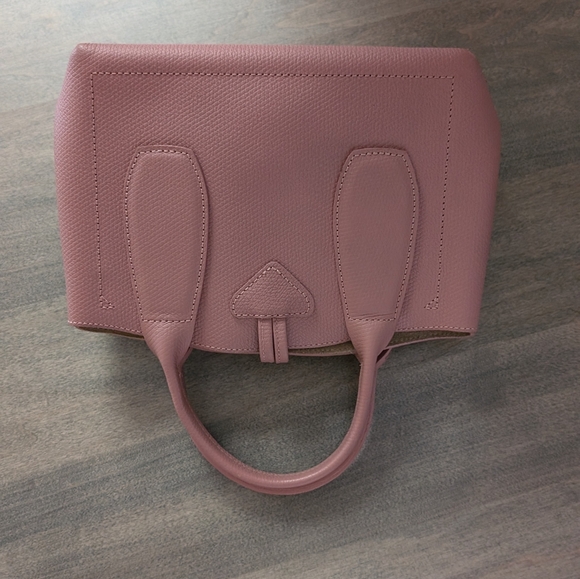 Longchamp - Roseau - Pink - Leather Handbag Tote Crossbody - Excellent Condition - Picture 5 of 11